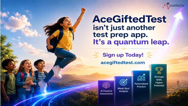 Watch why AceGiftedTest is a revolution in test prep.